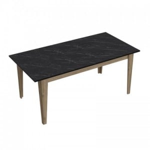 Lorenz dió-fekete étkezőasztal 180 x 76 x 90 cm