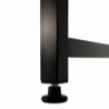 Íróasztal tölgy|fekete, 150x60 cm, MELLORA