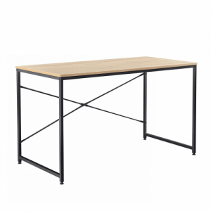 Íróasztal tölgy|fekete, 120x60 cm, MELLORA