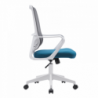 Irodai szék, szürke|petróleumzöld|fehér, SALOMO TYP 1