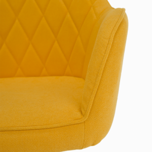 Irodai szék, szövet sárga|fehér, SANTY