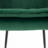Dizájnos fotel, smaragd Velvet anyag, ZIRKON