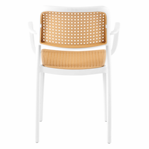 Rakásolható szék, fehér|bézs, RAVID TYP 2