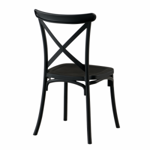 Rakásolható szék, fekete, SAVITA