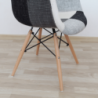 Fotel, anyag patchwork|bükk, KUBIS NEW