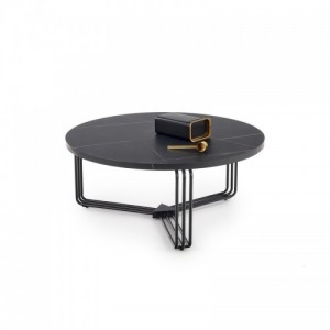 ANTICA c. asztal, fekete márvány asztallap - fekete keret