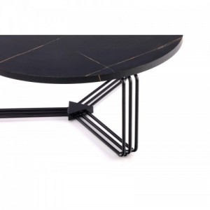 ANTICA c. asztal, fekete márvány asztallap - fekete keret
