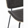 K467 szék natúr tölgy | sötétszürke