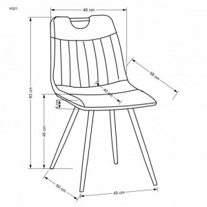 K521 szék, szürke
