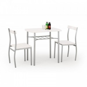 LANCE asztal + 2 szék szín: fehér