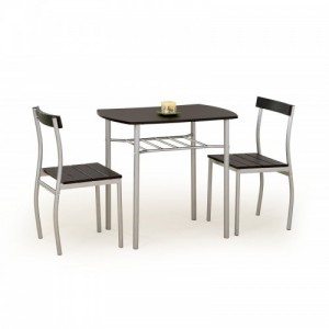 LANCE asztal + 2 szék szín: wenge