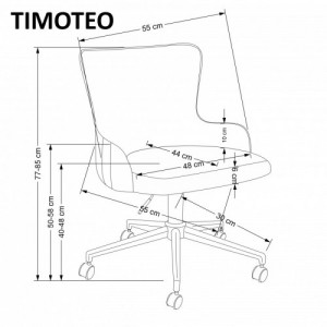 TIMOTEO szék, sötétzöld