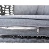ROJAPLAST Ohio exkluzív polyrattan kerti bútor garnitúra - antracit|szürke