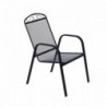 ROJAPLAST Zwmc-31 fém kerti szék - fekete