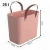 ROTHO Albula műanyag bevásárló táska, 25 L - rózsaszín