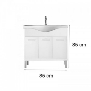 Nerva Prime 85 komplett fürdőszobabútor fehér