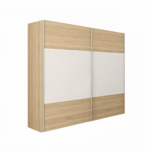 Hálószoba garnitúra (ágy 180x200 cm), tölgy sonoma|fehér, GABRIELA NEW