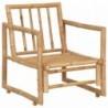 VidaL 2 db bambusz kerti szék párnákkal