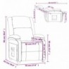 Antracitszürke műbőr dönthető fotel