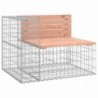 Tömör duglászfenyő gabion kerti pad 184x71x65,5 cm