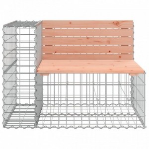 Tömör duglászfenyő gabion kerti pad 184x71x65,5 cm