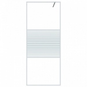 Fehér átlátszó ESG üveg zuhanyfal 80x195 cm