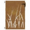 Fűmintás corten acél kerti kapu 85 x 125 cm