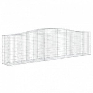 Íves horganyzott vas gabion kosár 400x50x100|120 cm