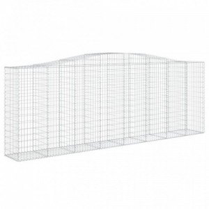 Íves horganyzott vas gabion kosár 400x50x140|160 cm