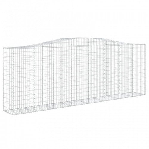 Íves horganyzott vas gabion kosár 400x50x140|160 cm