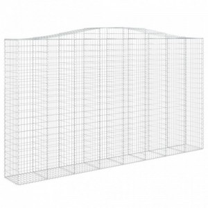 Íves horganyzott vas gabion kosár 400x50x220|240 cm