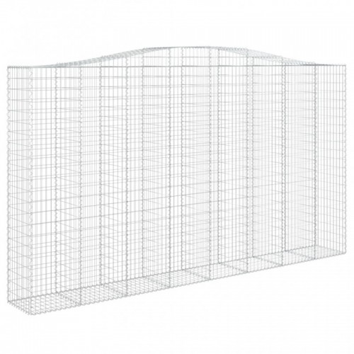 Íves horganyzott vas gabion kosár 400x50x220|240 cm