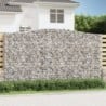 Íves horganyzott vas gabion kosár 400x50x220|240 cm