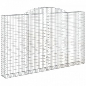 Íves horganyzott vas gabion kosár 300 x 30 x 180|200 cm