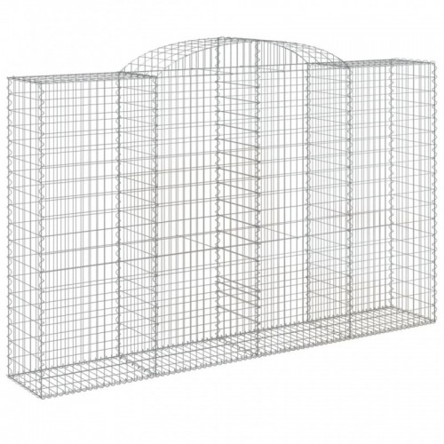 Íves horganyzott vas gabion kosár 300 x 50 x 180|200 cm