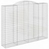 Íves horganyzott vas gabion kosár 300 x 50 x 220|240 cm