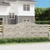 Íves horganyzott vas gabion kosár 400x30x140|160 cm