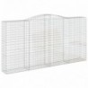 Íves horganyzott vas gabion kosár 400x50x200|220 cm