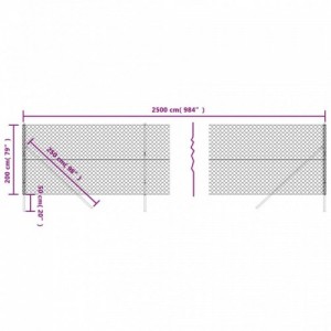 Zöld drótkerítés 2 x 25 m