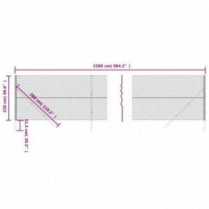 Zöld drótkerítés 2,2 x 25 m