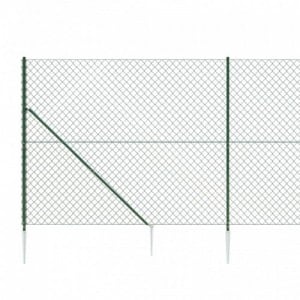 Zöld drótkerítés cövekekkel 2,2 x 25 m
