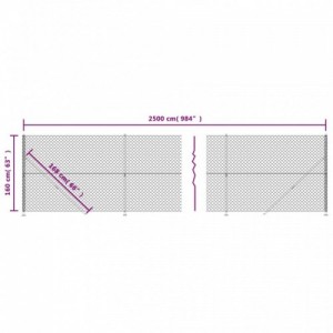 Zöld drótkerítés illesztőperemmel 1,6 x 25 m