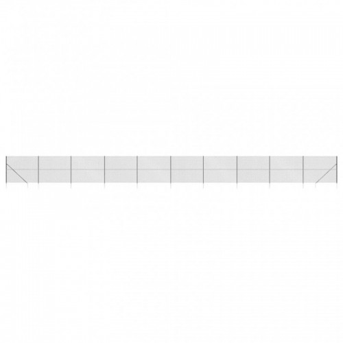 Antracitszürke drótkerítés cövekekkel 1,8 x 25 m