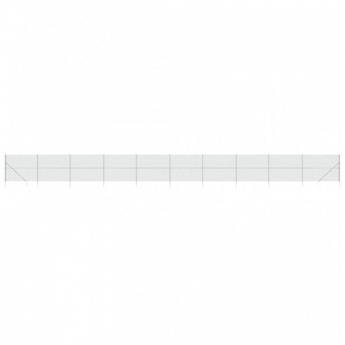 Ezüstszínű drótkerítés cövekekkel 1,8 x 25 m
