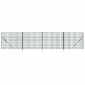 Zöld dróthálós kerítés cövekekkel 2x10 m