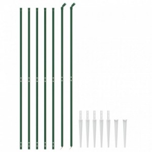 Zöld dróthálós kerítés cövekekkel 2x10 m