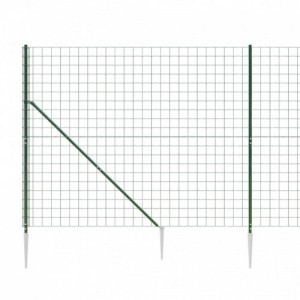 Zöld dróthálós kerítés cövekekkel 1,6x25 m