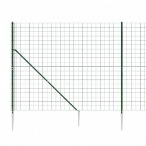 Zöld dróthálós kerítés cövekekkel 1,8x25 m