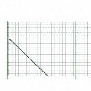 Zöld dróthálós kerítés illesztőperemmel 2,2x25 m