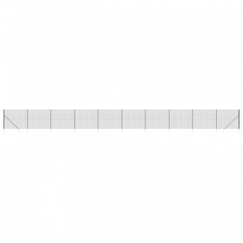 Antracitszürke dróthálós kerítés cövekekkel 1,4x25 m